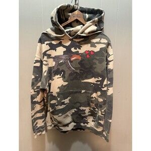Rule # 1 Show No Love, Love Will Get You Killed Men’s Camo Hoodie Size XL